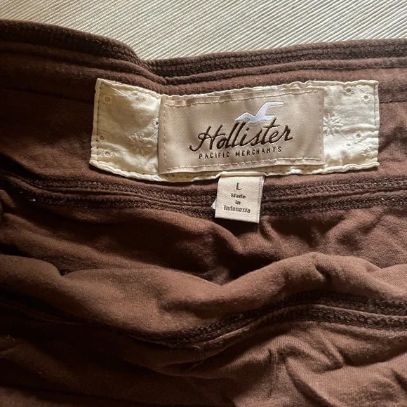 Hollister brown ruffle skirt Sz L - Picture 4 of 7